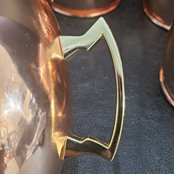 Hunt A Killer Detective Juice Copper Moscow Mule Mug Nickel Lined Set of 4 New - Picture 6 of 10